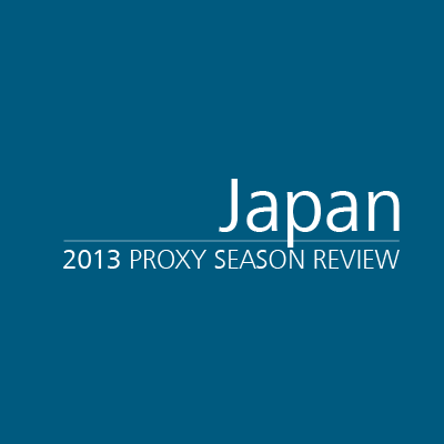 Japan 2013 Proxy Season Review Japan 2013 Proxy Season Review