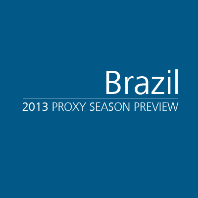 Brazil 2013 Proxy Season Preview