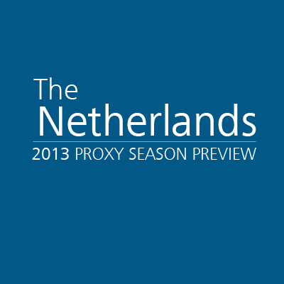 Netherlands 2013 Proxy Season Preview Netherlands 2013 Proxy Season Preview