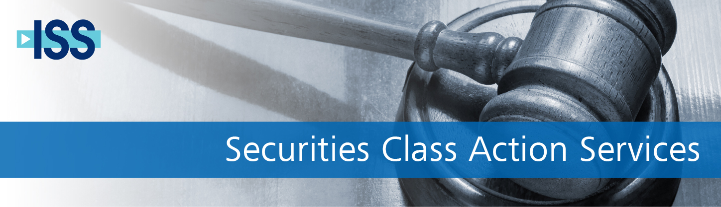 ISS Securities Class Action Services ISS Securities Class Action Services