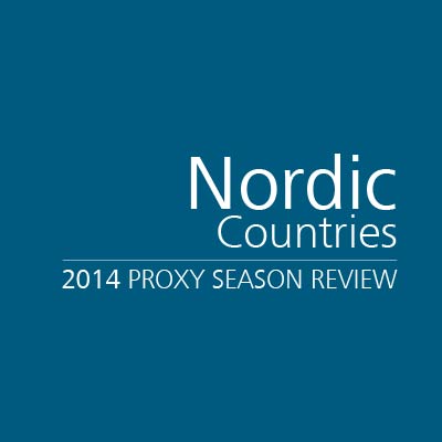 2014 Proxy Season Review: Nordic Countries