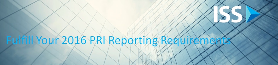 PRI Reporting Framework 2016