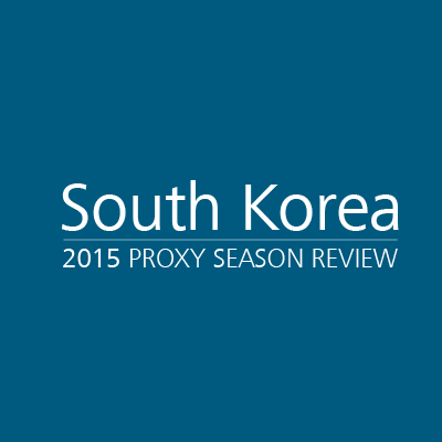 2015 Proxy Season Review: South Korea 2015 Proxy Season Review: South Korea