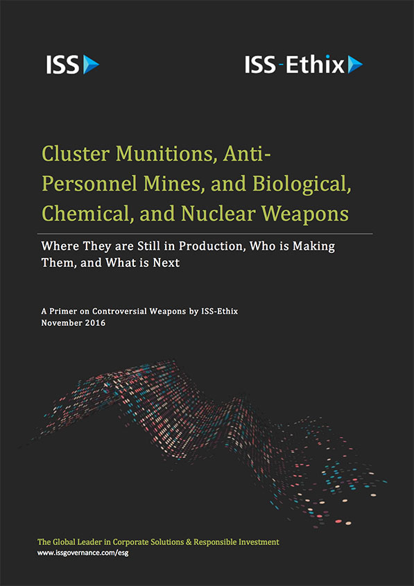 Cluster Munitions, Anti-Personnel Mines, and Biological, Chemical, and Nuclear Weapons