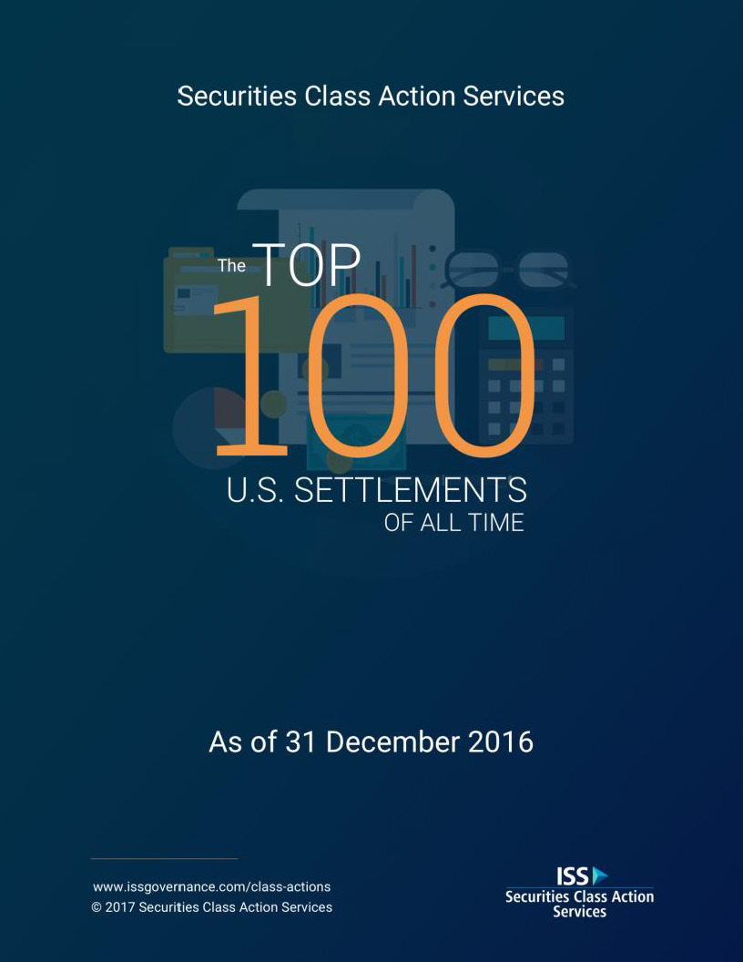 The Top 100 U.S. Settlements of All-Time The Top 100 U.S. Settlements of All-Time