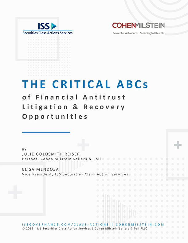 The Critical ABCs of Financial Antitrust Litigation & Recovery Opportunities