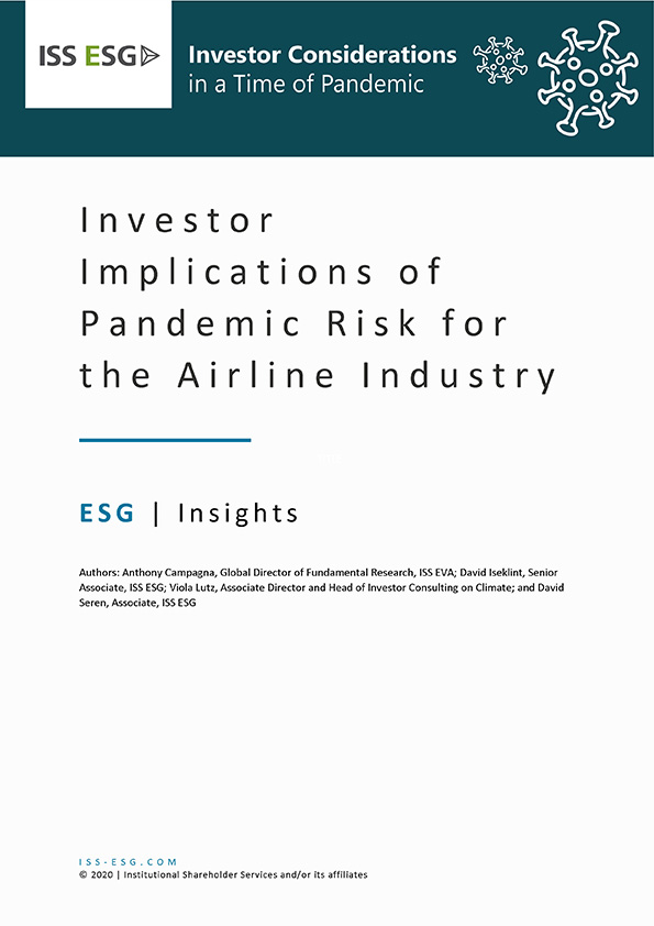 Investor Implications of Pandemic Risk for the Airline Industry Investor Implications of Pandemic Risk for the Airline Industry