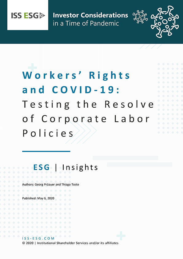Worker’s Rights and COVID-19: Testing the Resolve of Corporate Labor Policies