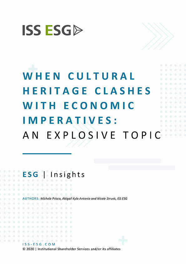 When Cultural Heritage Clashes with Economic Imperatives When Cultural Heritage Clashes with Economic Imperatives