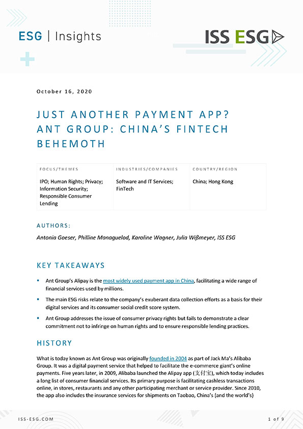 Just Another Payment App? Ant Group: China’s Fintech Behemoth Just Another Payment App? Ant Group: China’s Fintech Behemoth