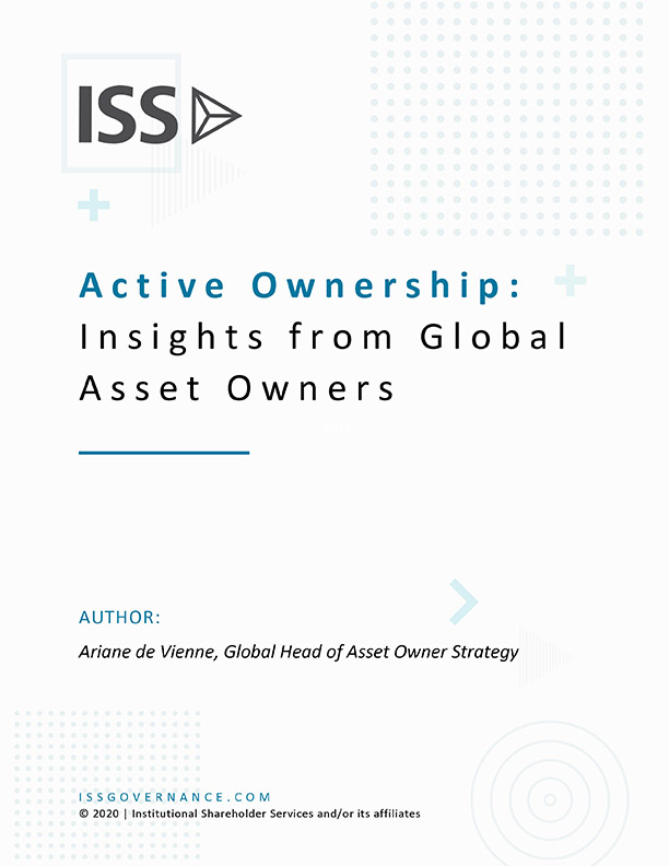 Active Ownership: Insights from Global Asset Owners