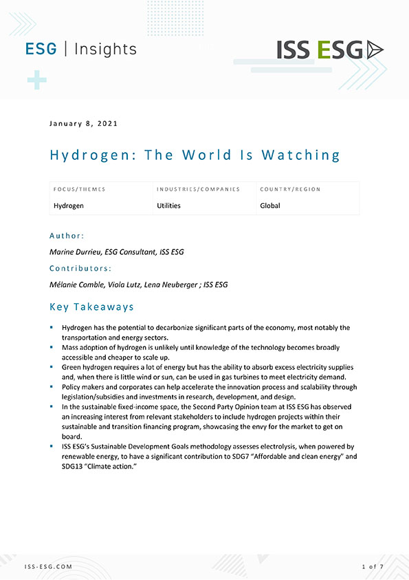 Hydrogen: The World Is Watching Hydrogen: The World Is Watching