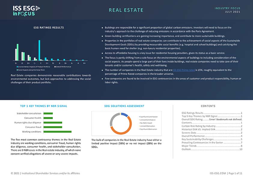 InFocus: Real Estate InFocus: Real Estate