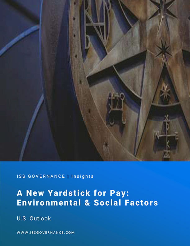 A New Yardstick for Pay: Environmental & Social Factors