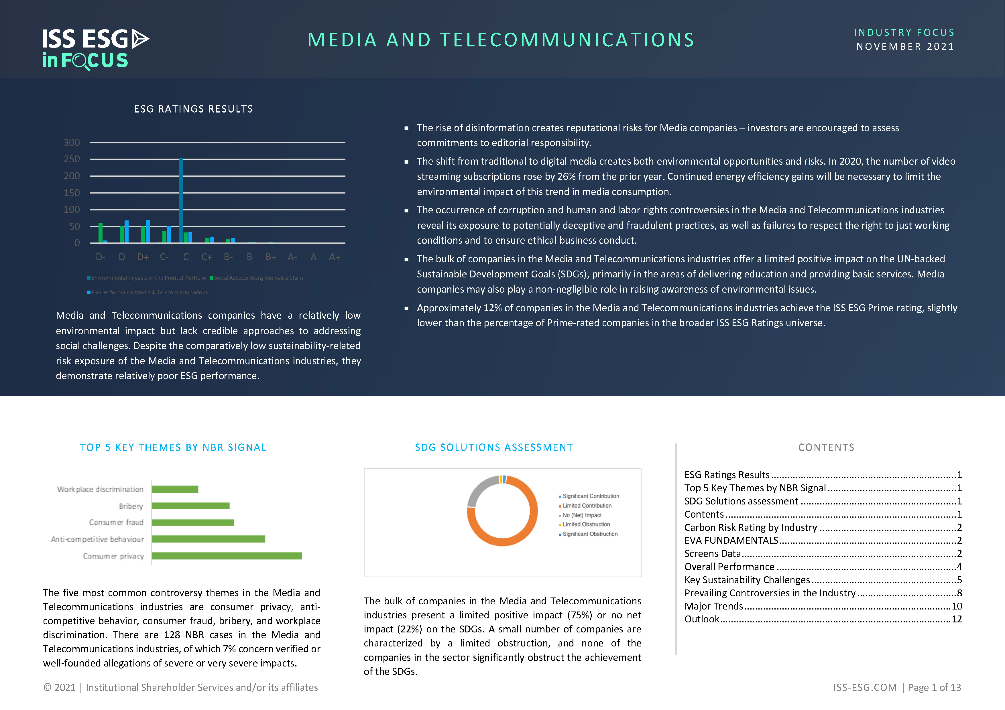 InFocus: Media and Telecommunications InFocus: Media and Telecommunications