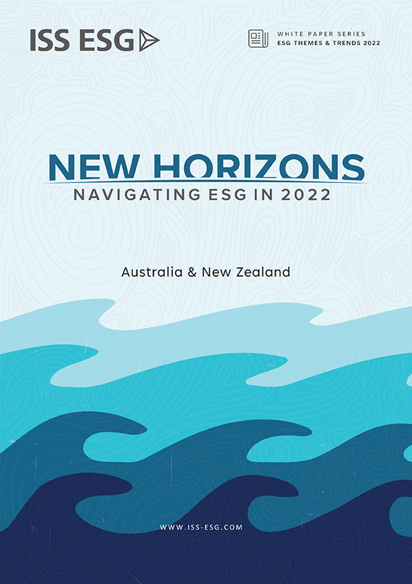 New Horizons | Navigating ESG in 2022 – Australia and New Zealand Edition New Horizons | Navigating ESG in 2022 – Australia and New Zealand Edition