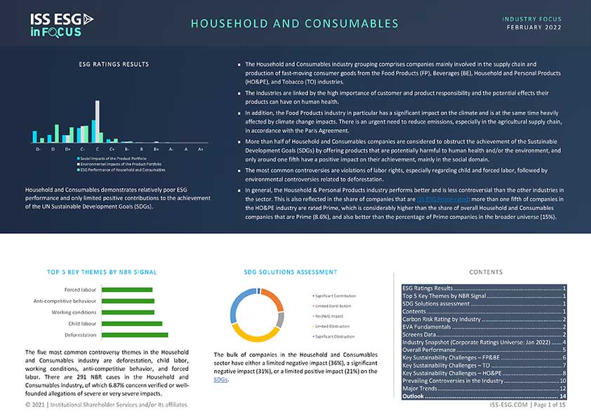 InFocus: Household and Consumables InFocus: Household and Consumables
