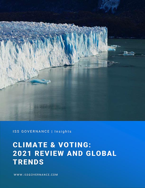 ISS Releases Insights Report on Climate & Voting – 2021 Review and Global Trends
