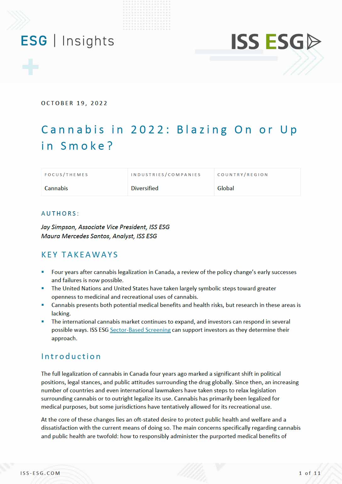 Cannabis in 2022: Blazing On or Up in Smoke?