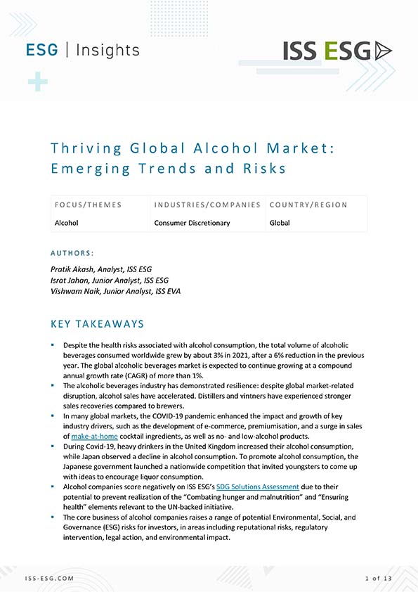 Thriving Global Alcohol Market: Emerging Trends and Risks Thriving Global Alcohol Market: Emerging Trends and Risks