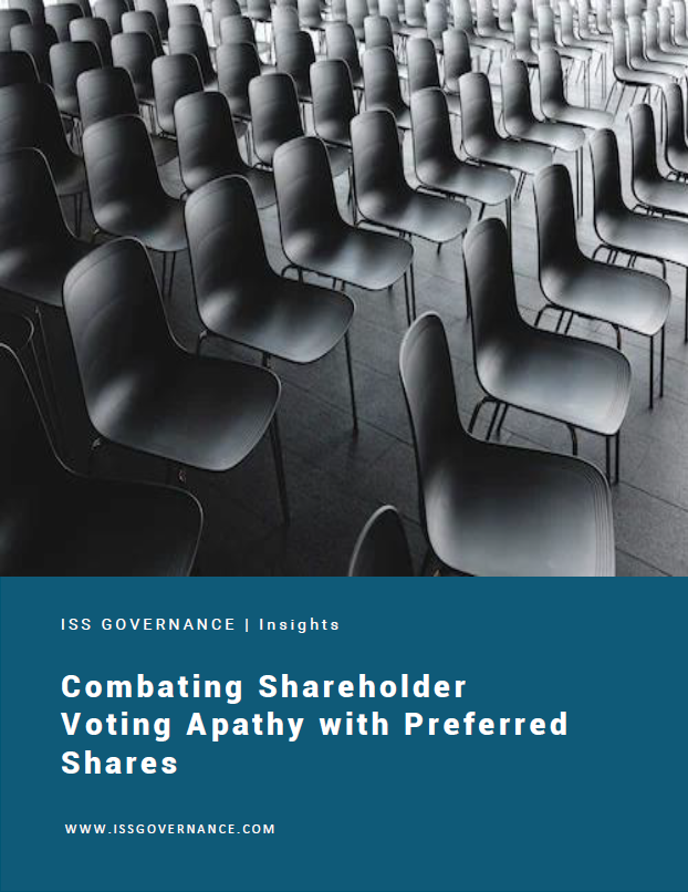 Combating Shareholder Voting Apathy with Preferred Shares Combating Shareholder Voting Apathy with Preferred Shares