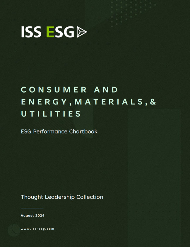 ESG Performance Chartbook: Consumer and Energy, Materials, & Utilities ESG Performance Chartbook: Consumer and Energy, Materials, & Utilities
